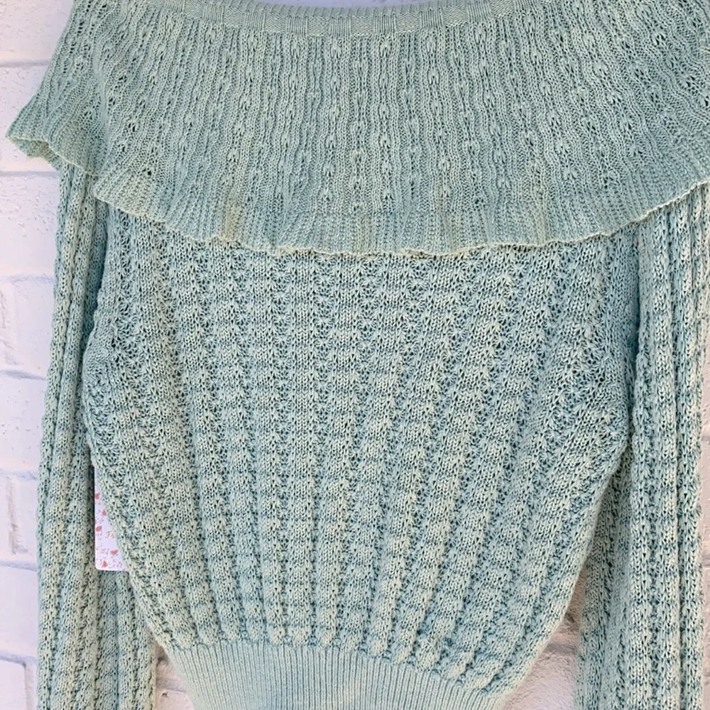 NWT FREE PEOPLE Crazy In Love Ruffle Top S - Picture 5 of 8